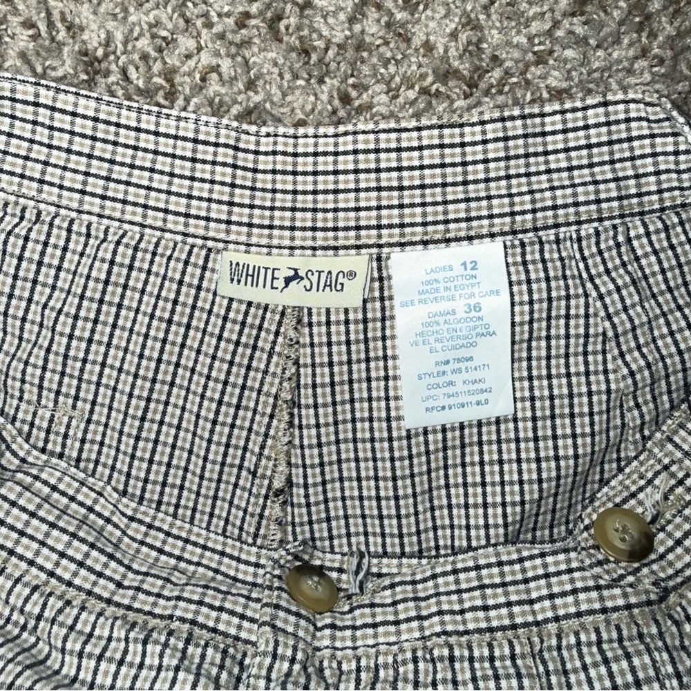 White Stag Black and White Checkered Shorts‎ - Picture 3 of 10